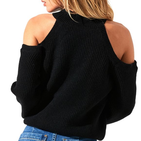 Astr Grey peek a boo sleeves soft sweater NWT🆕 - Picture 3 of 10